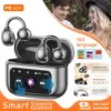 Wireless Ear Clip Earphones with Touch Screen 144 Languages AI Real Time Translation Headphones Smart Bluetooth 5.4 Earbuds