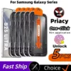 1-5PCS Fingerprint Unlock Anti Spy Tempered Glass For Samsung Galaxy S25 Ultra S24 S23 S22 S26 Plus Privacy Screen Protectors